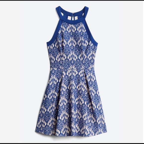 Speechless Dresses & Skirts - Elise Lace Knit Dress Blue